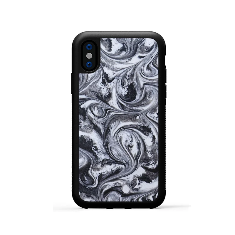 iPhone Xs ResinArt Phone Case - Jace (Black & White, 829451)