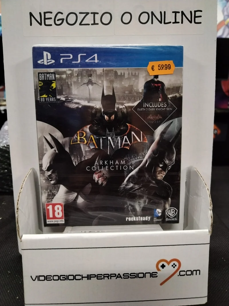 BATMAN ARKHAM COLLECTION STEEL BOOK EDITION PLAYSTATION 4 EDIZIONE REGNO UNITO