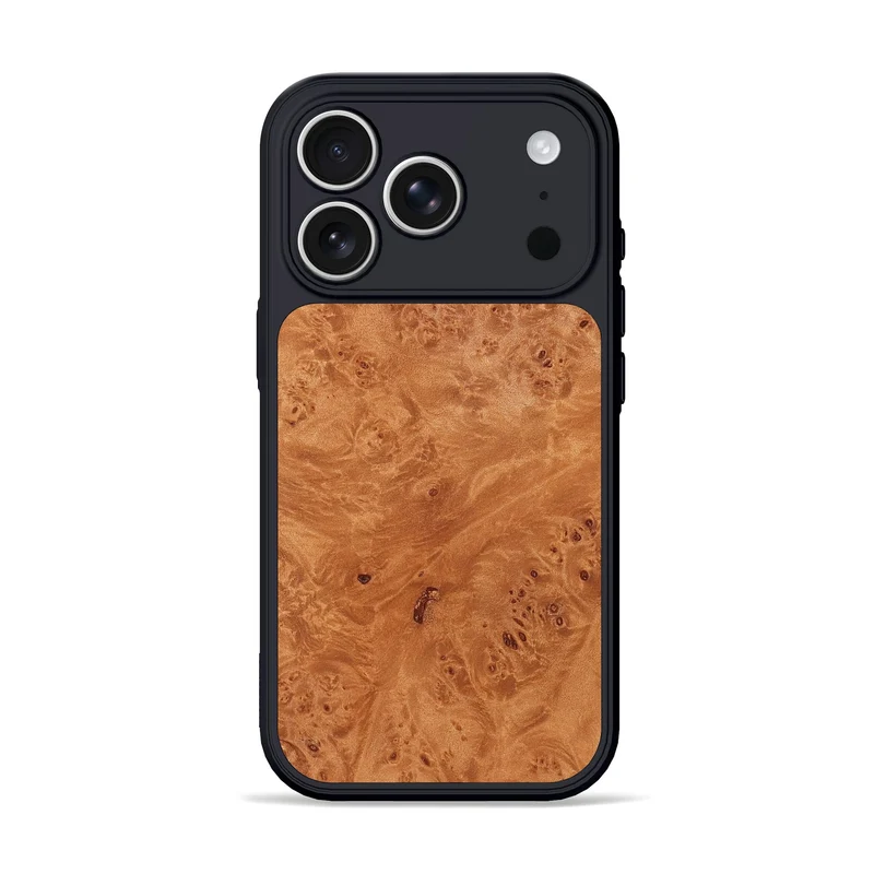 iPhone 17 Pro Wood Phone Case - Barney (Wood Burl, 829262)
