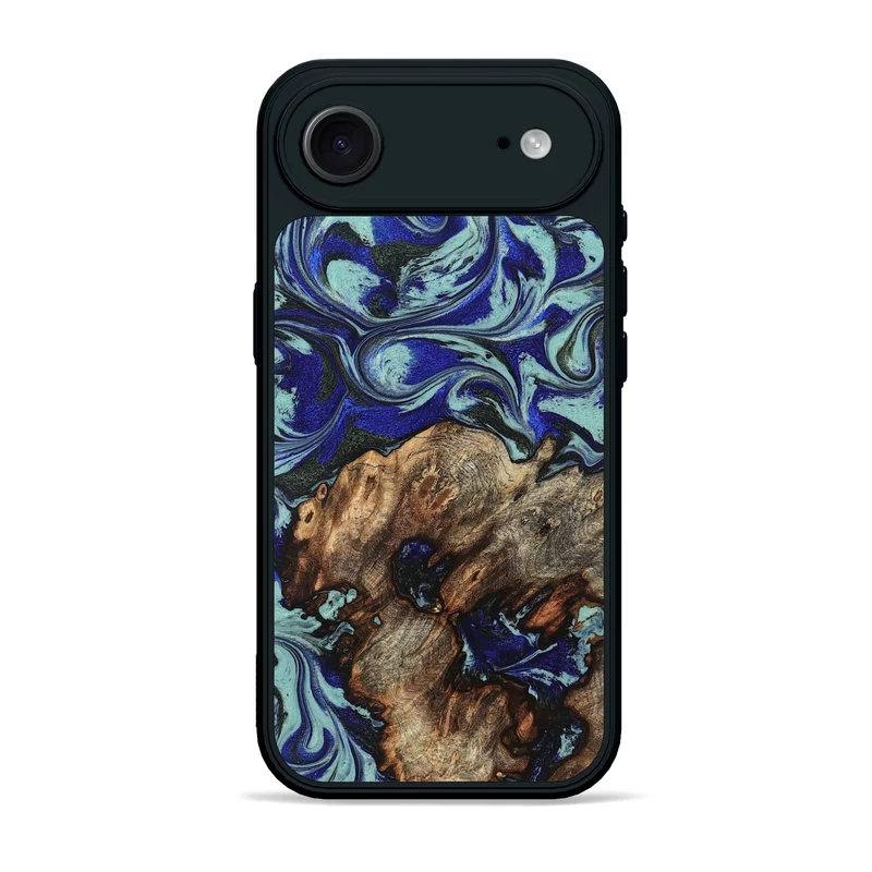 iPhone 17 Air Wood Phone Case - Jairo (Blue, 829422)