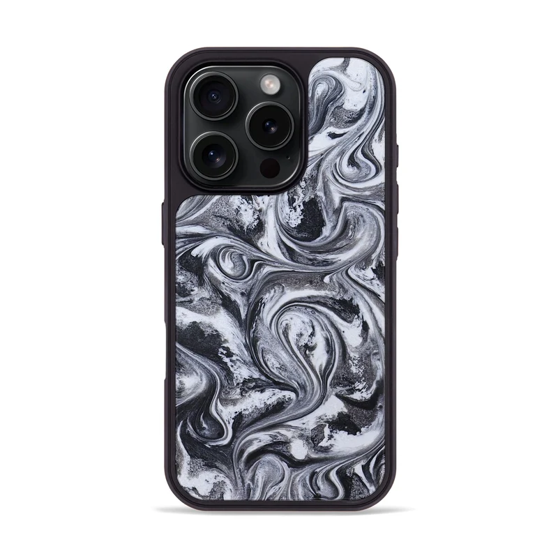 iPhone 16 Pro ResinArt Phone Case - Jace (Black & White, 829451)