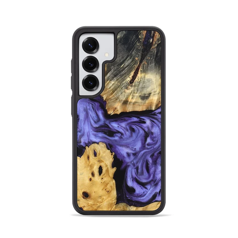 Galaxy S25 Wood Phone Case - Clem (Purple, 829256)