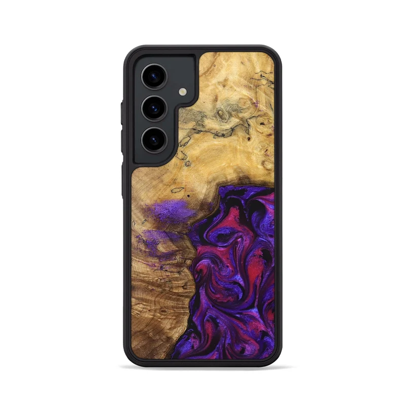 Galaxy S24 Wood Phone Case - Keara (Purple, 829259)