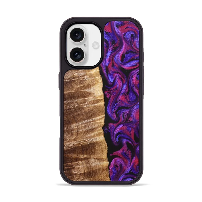 iPhone 17 Wood Phone Case - Maye (Purple, 829257)