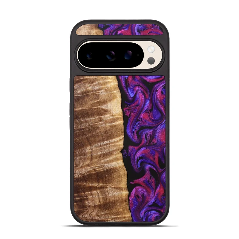 Pixel 10 Pro Wood Phone Case - Maye (Purple, 829257)