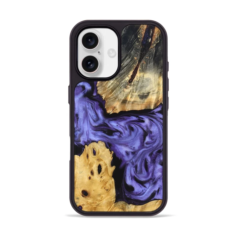 iPhone 17 Wood Phone Case - Clem (Purple, 829256)