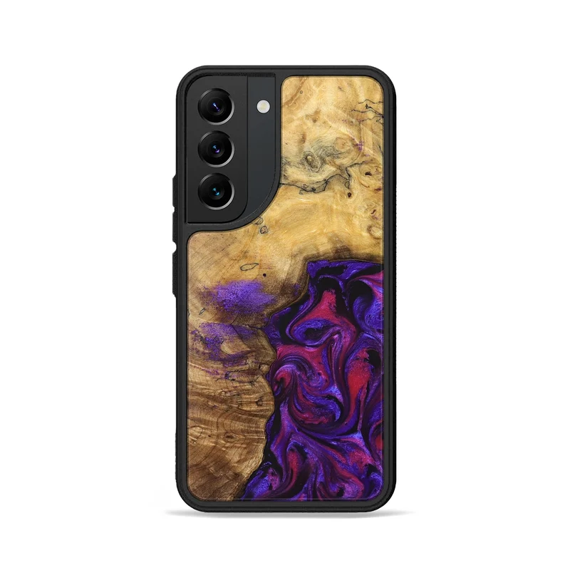 Galaxy S22 Wood Phone Case - Keara (Purple, 829259)