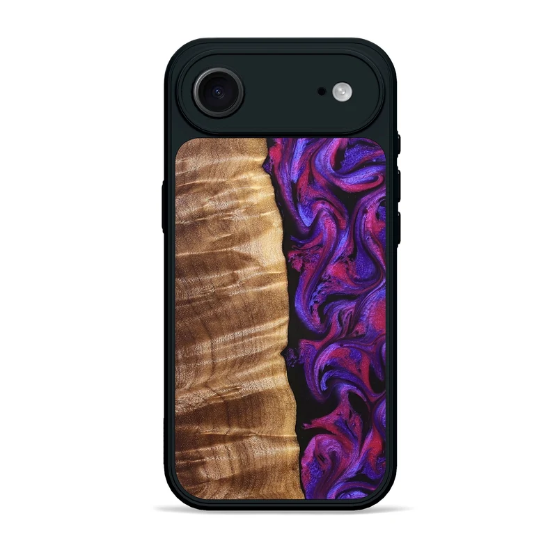 iPhone 17 Air Wood Phone Case - Maye (Purple, 829257)