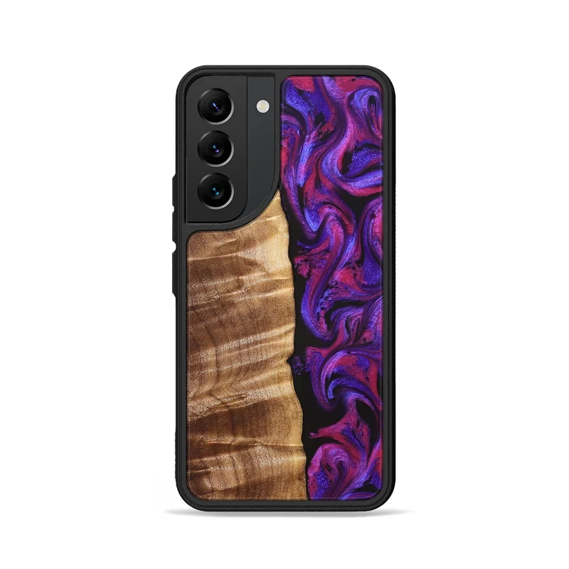 Galaxy S22 Wood Phone Case - Maye (Purple, 829257)