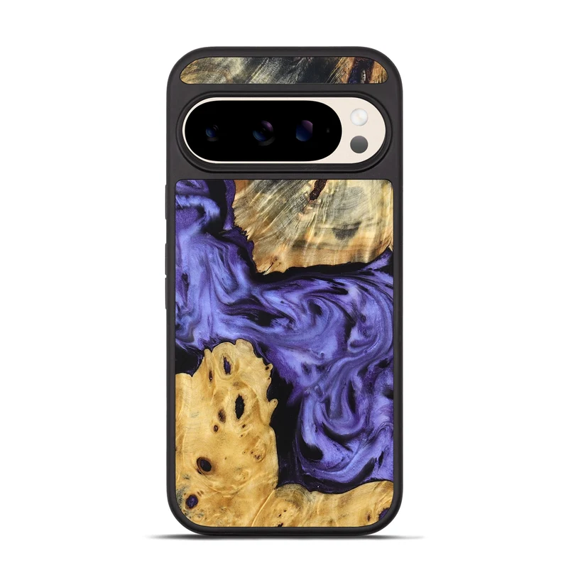 Pixel 10 Pro Wood Phone Case - Clem (Purple, 829256)