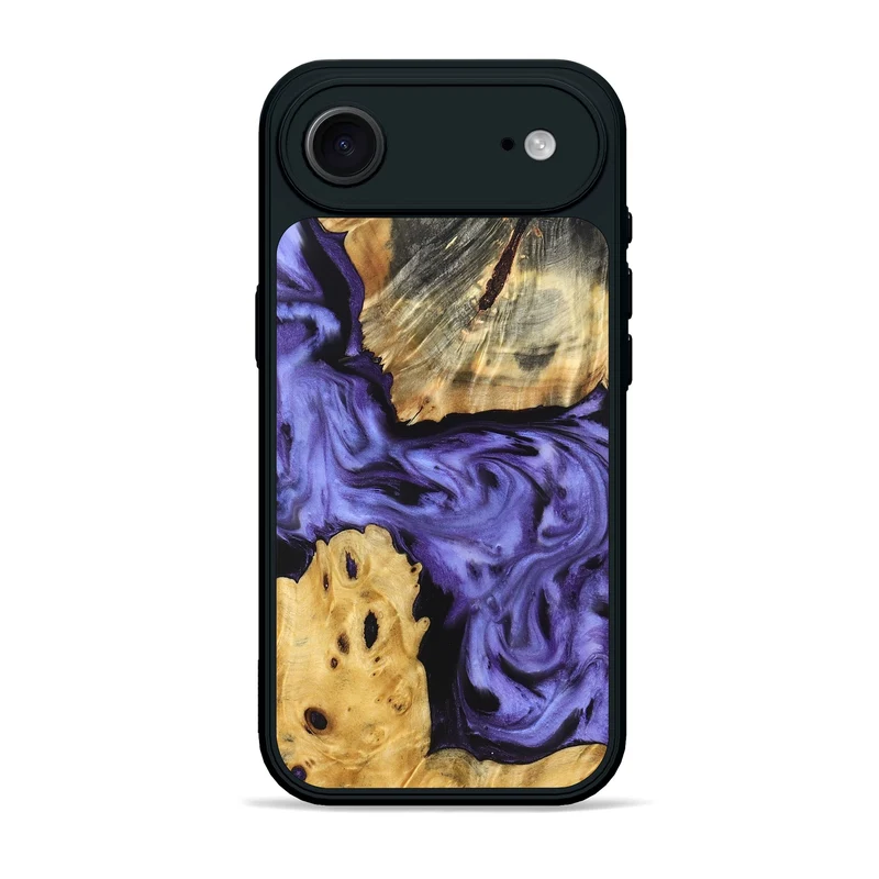 iPhone 17 Air Wood Phone Case - Clem (Purple, 829256)