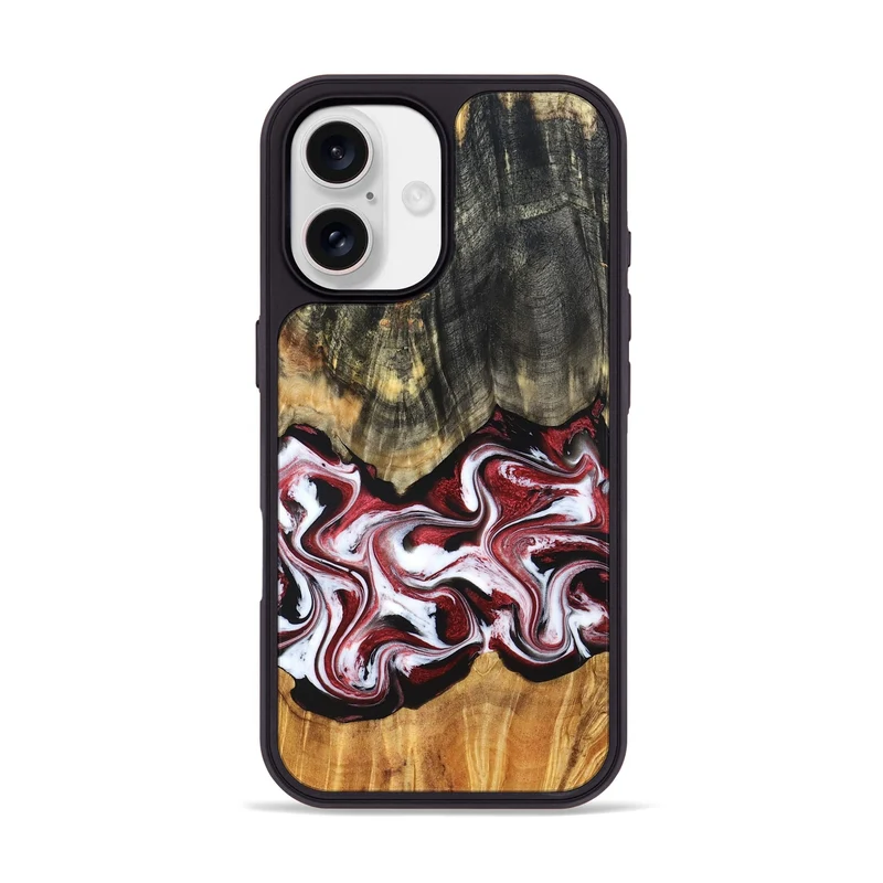 iPhone 17 Wood Phone Case - Ericka (Red, 829223)