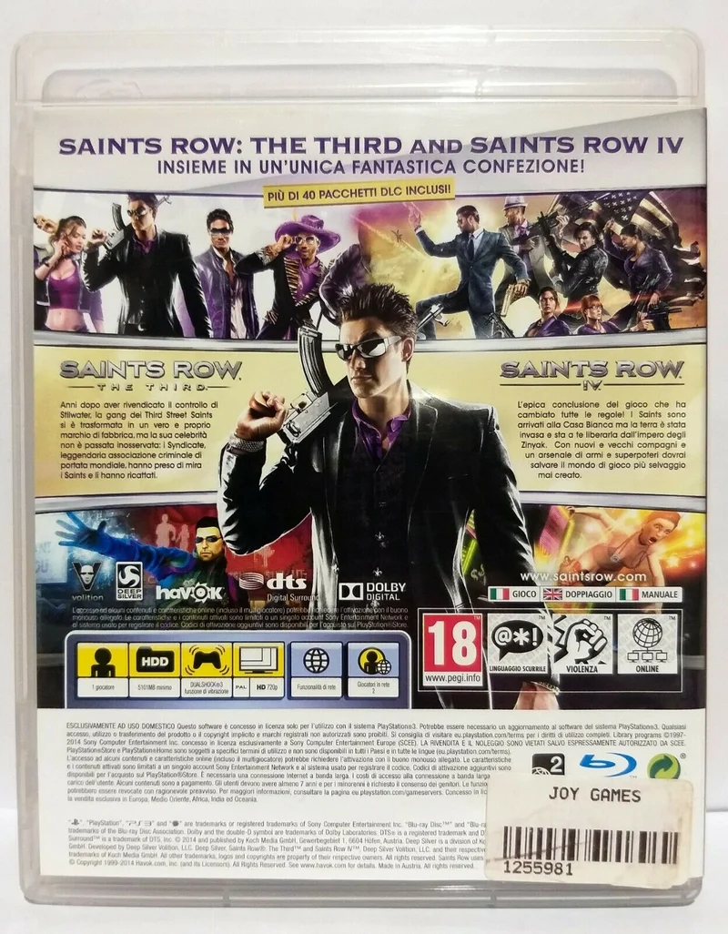SAINTS ROW DOUBLE PACK PLAYSTATION 3 EDIZIONE ITALIANA