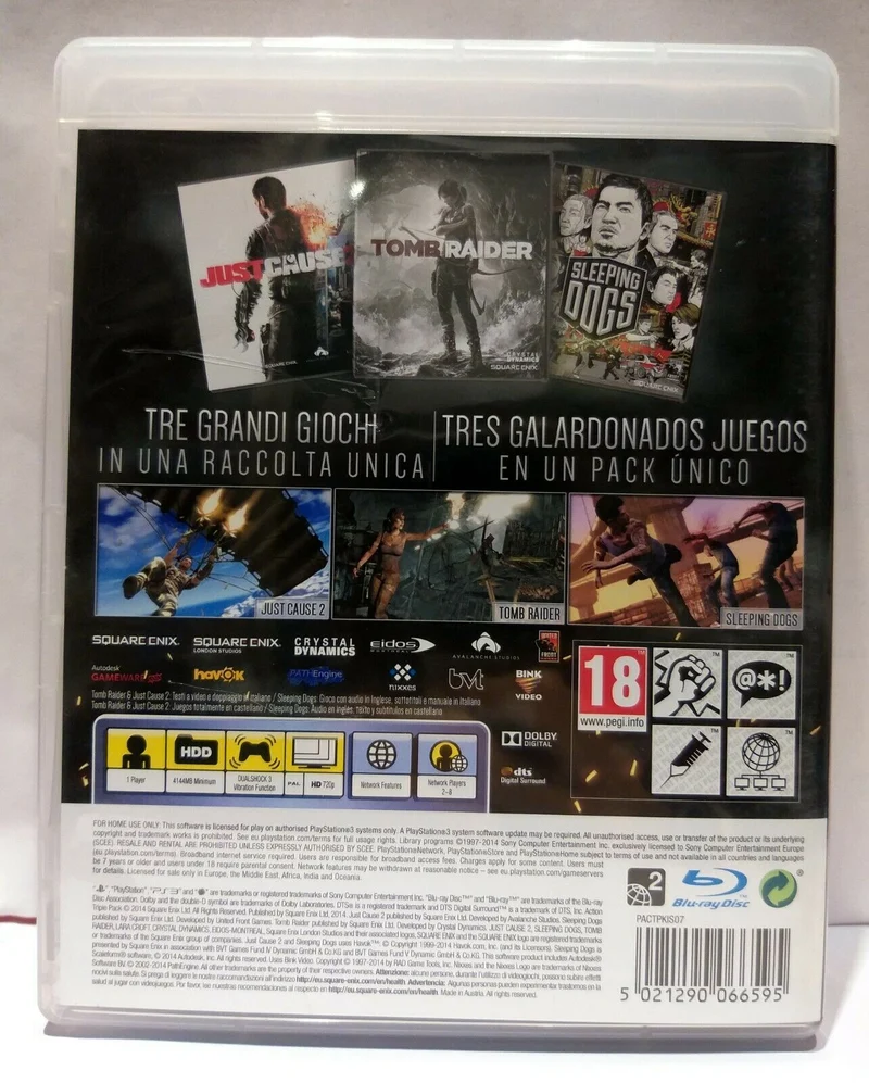 ULTIMATE ACTION TRIPLE PACK PLAYSTATION 3 EDIZIONE ITALIANA