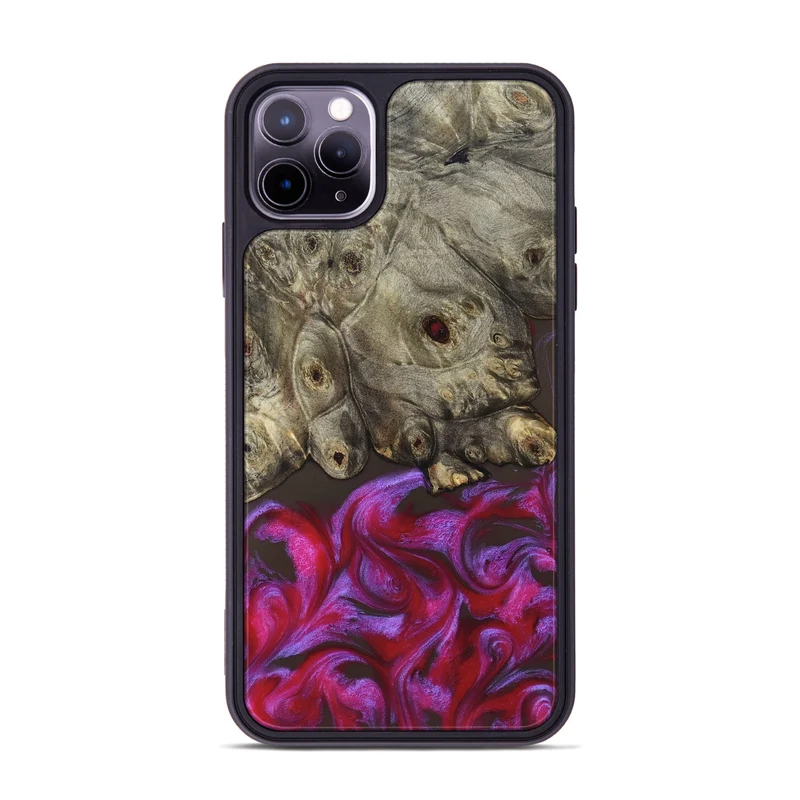 iPhone 11 Pro Max Wood Phone Case - Timmy (Red, 829434)