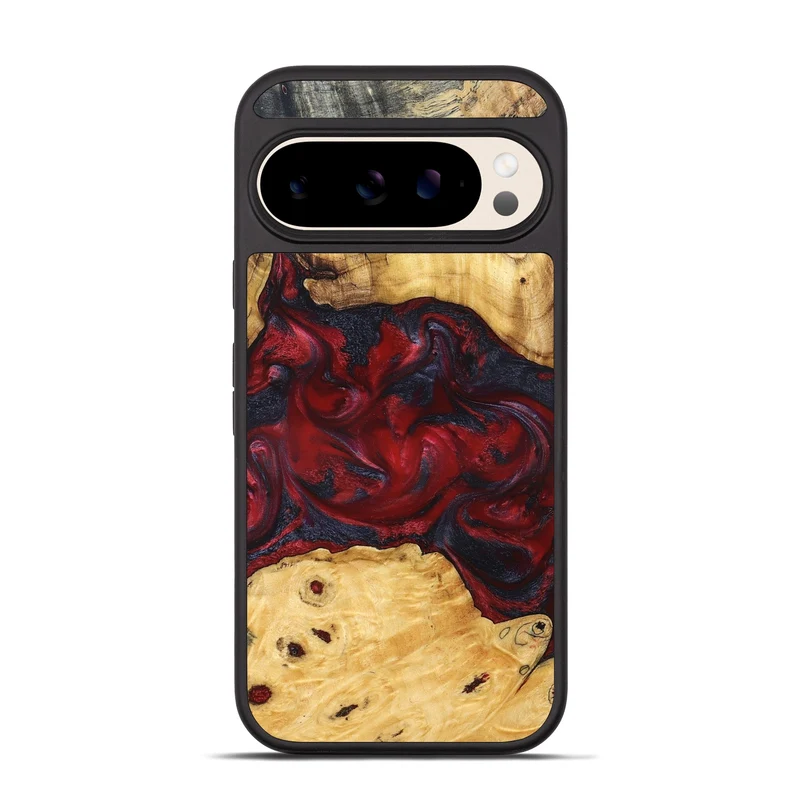 Pixel 10 Pro Wood Phone Case - Geneva (Red, 829431)