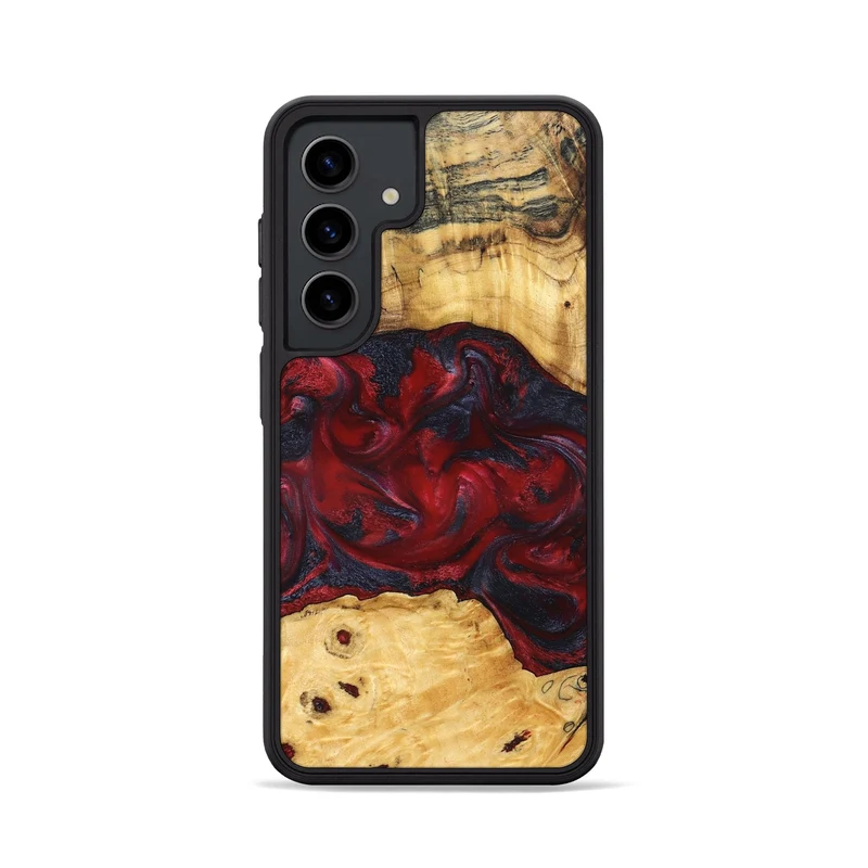 Galaxy S24 Wood Phone Case - Geneva (Red, 829431)