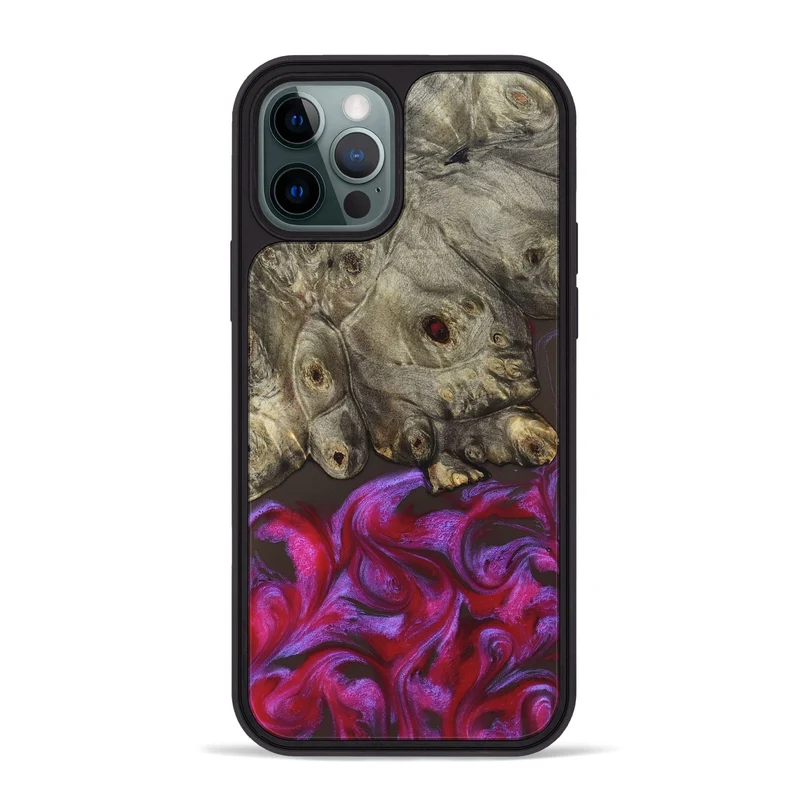 iPhone 12 Pro Max Wood Phone Case - Timmy (Red, 829434)