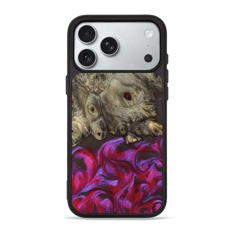 iPhone 18 Pro Max Wood Phone Case - Timmy (Red, 829434)