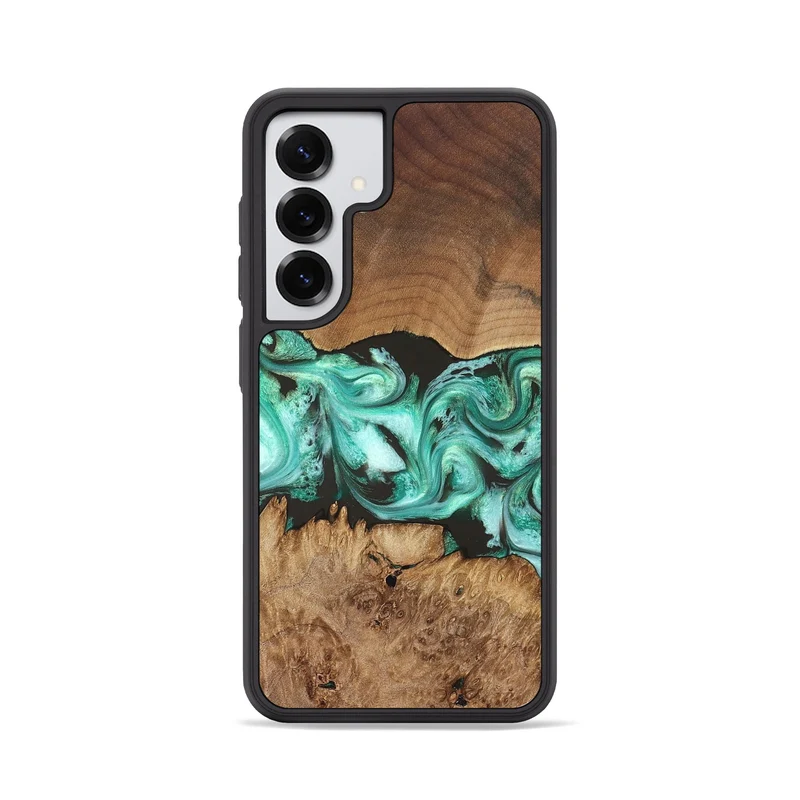 Galaxy S25 Wood Phone Case - Jamir (Green, 829420)