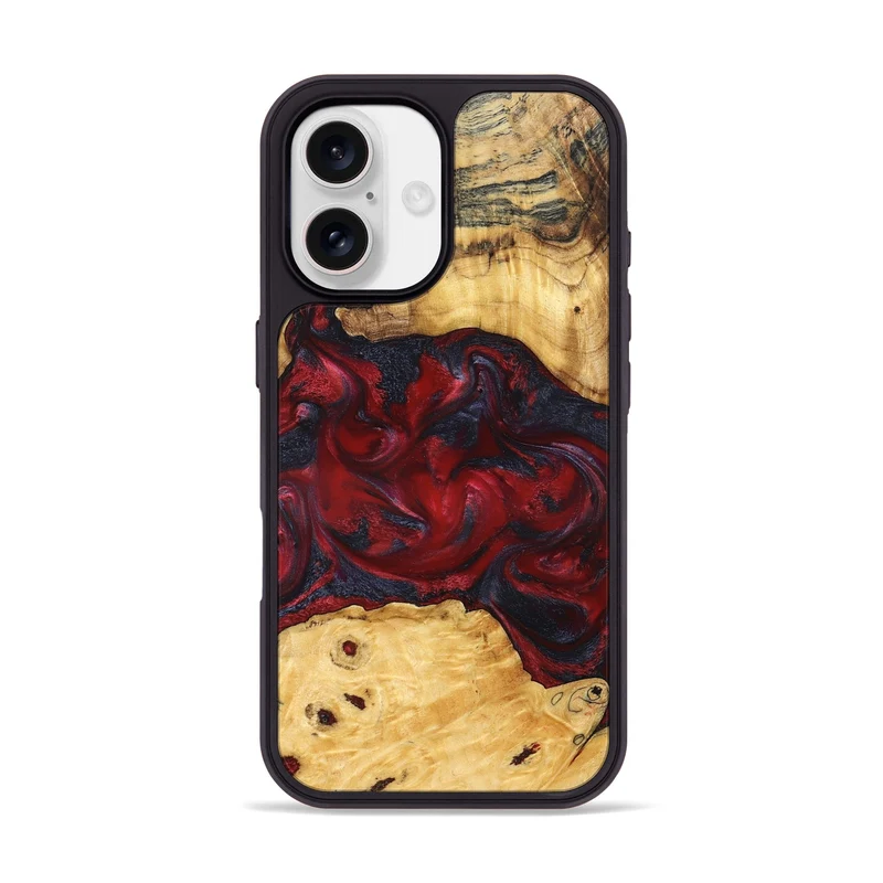 iPhone 17 Wood Phone Case - Geneva (Red, 829431)