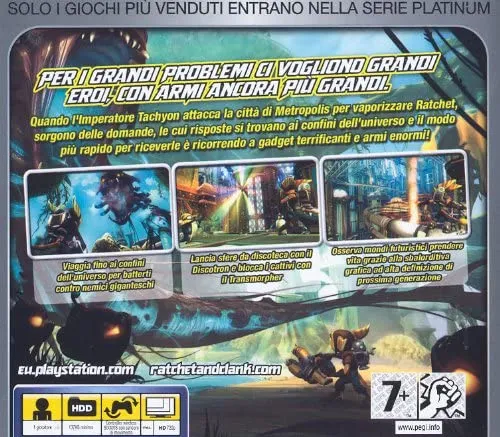 RATCHET & CLANK ARMI DI DISTRUZIONE PLATINUM PLAYSTATION 3 EDIZIONE ITALIANA