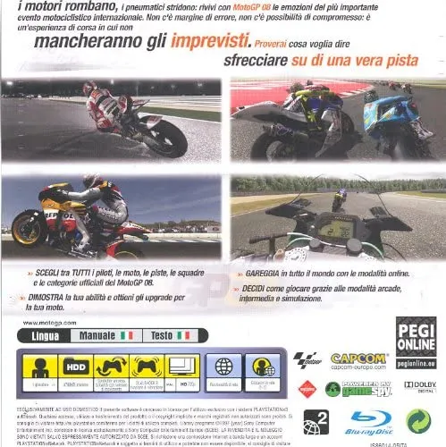 MOTO GP 08 PLAYSTATION 3 EDIZIONE ITALIANA