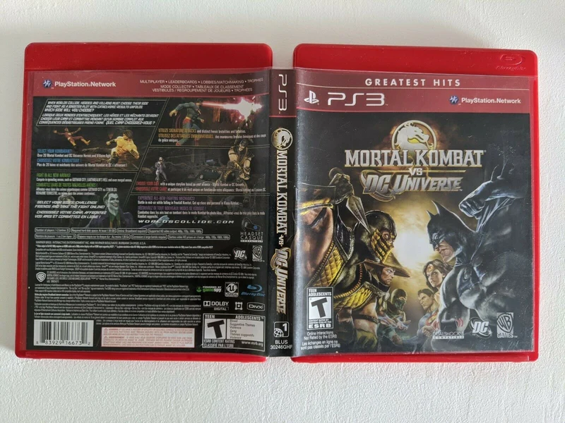 MORTAL KOMBAT VS DC UNIVERSE GREATEST HITS PLAYSTATION 3 EDIZIONE AMERICANA