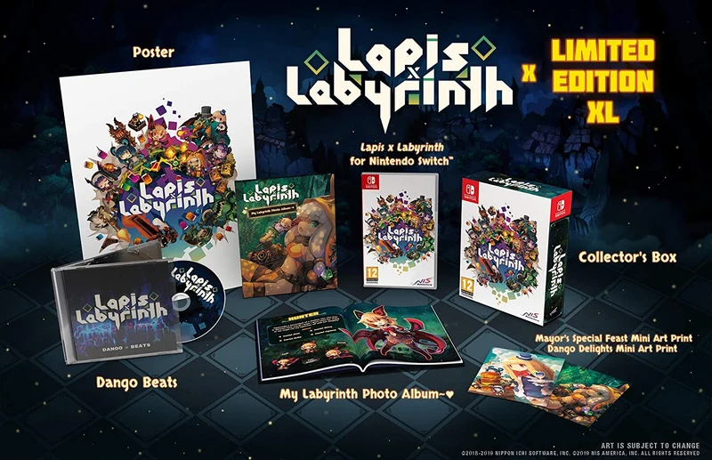 LAPIS X LABYRINTH LIMITED EDITION XL NINTENDO SWITCH EDIZIONE REGNO UNITO