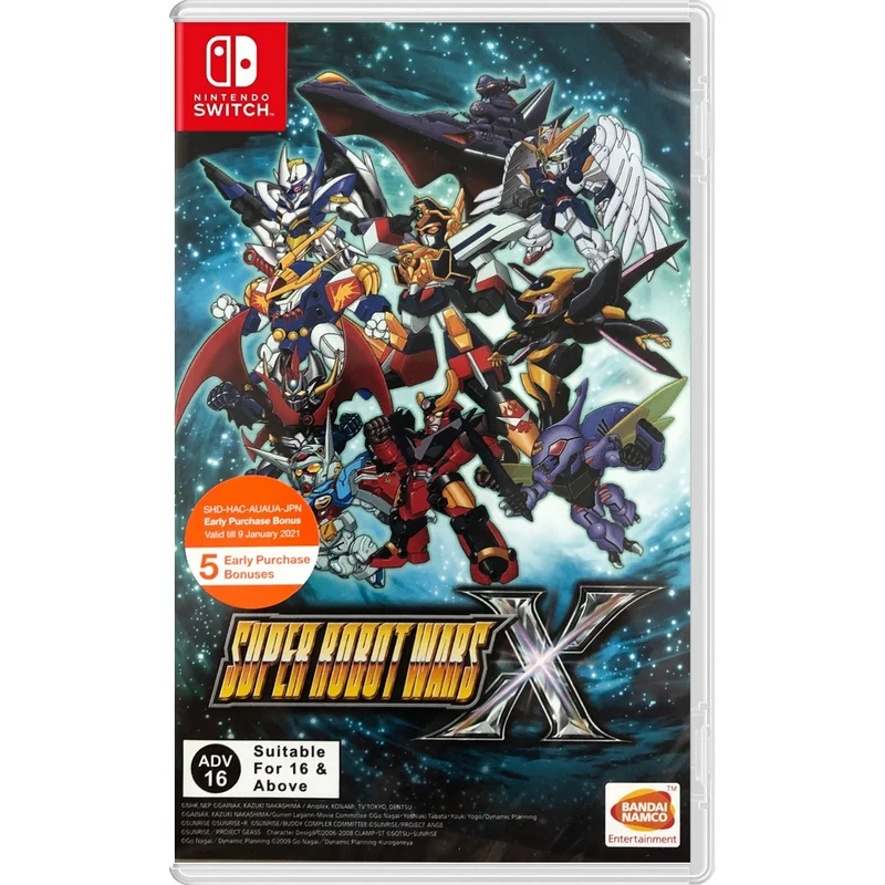 Super Robot Wars X Nintendo Switch Edizione Asiatica [Con Sottotitoli in Inglese]