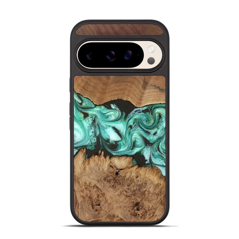 Pixel 10 Pro Wood Phone Case - Jamir (Green, 829420)