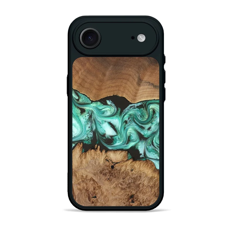 iPhone 17 Air Wood Phone Case - Jamir (Green, 829420)