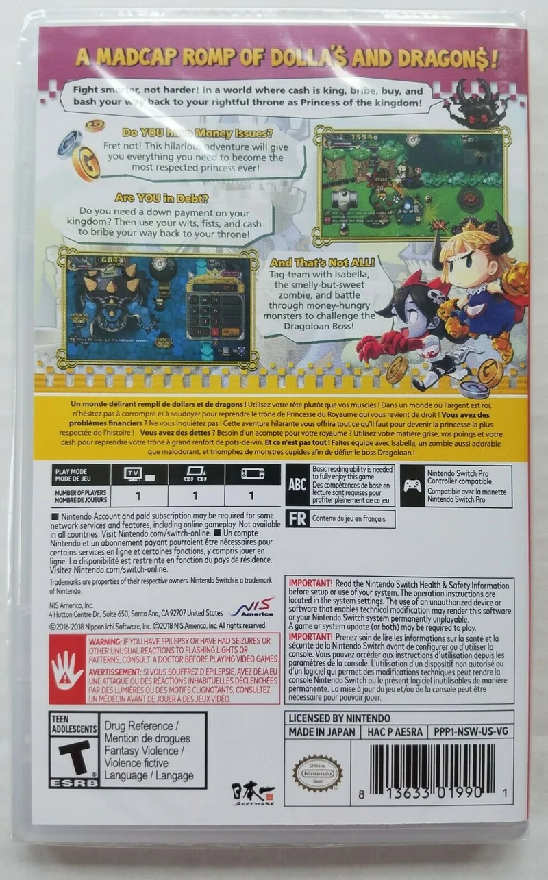 PENNY PUNCHING PRINCESS NINTENDO SWITCH EDIZIONE AMERICANA