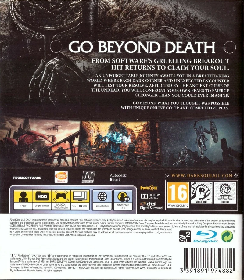 DARK SOULS II PLAYSTATION 3 EDIZIONE REGNO UNITO