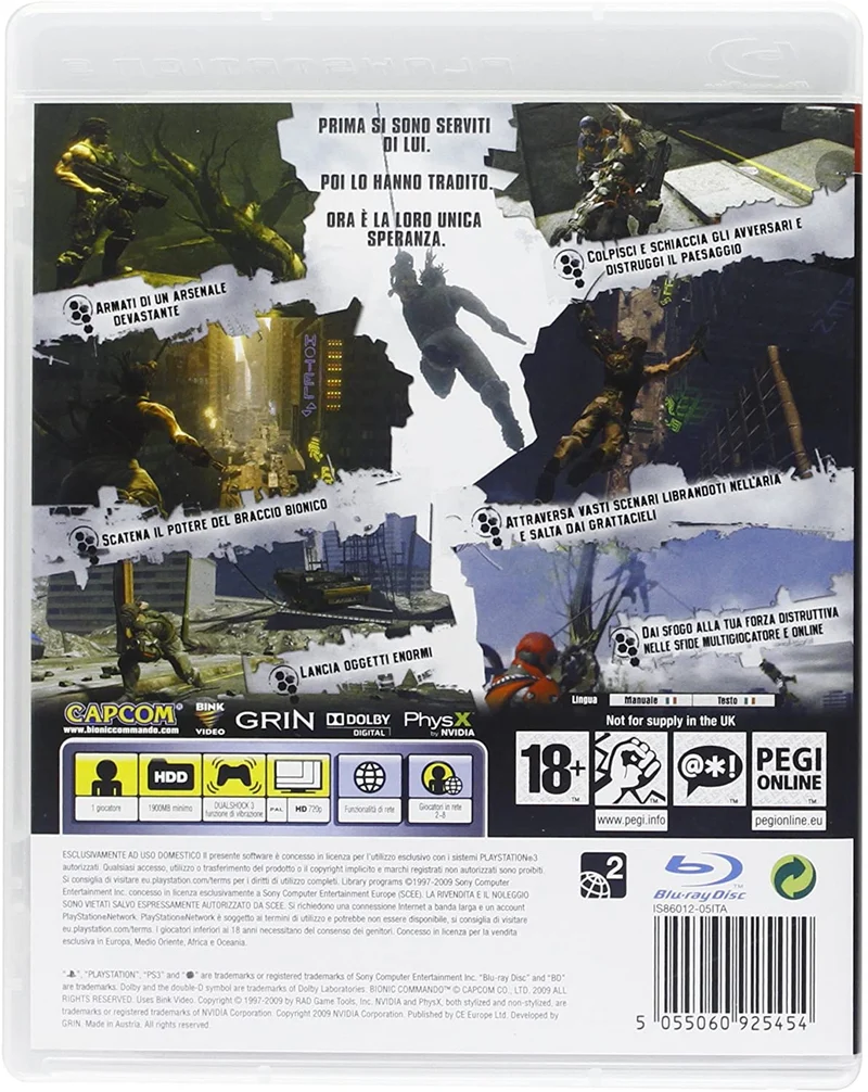 BIONIC COMMANDO PLAYSTATION 3 EDIZIONE ITALIANA