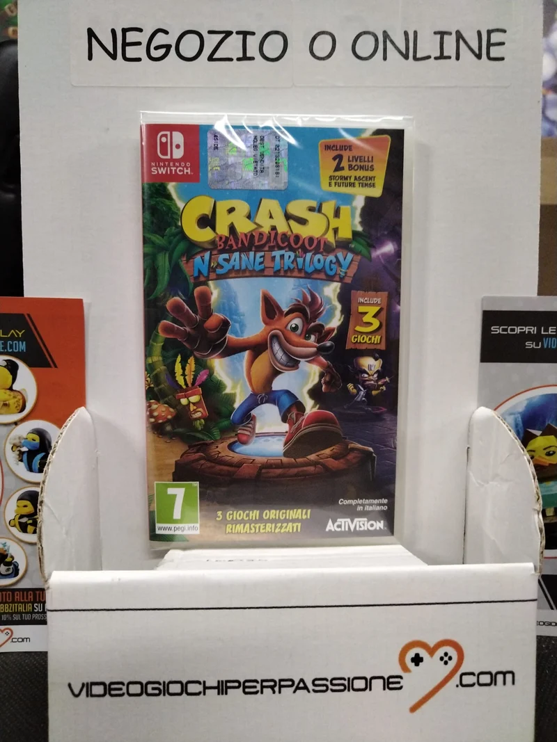 CRASH BANDICOOT N SANE TRILOGY NINTENDO SWITCH (completamente in italiano)