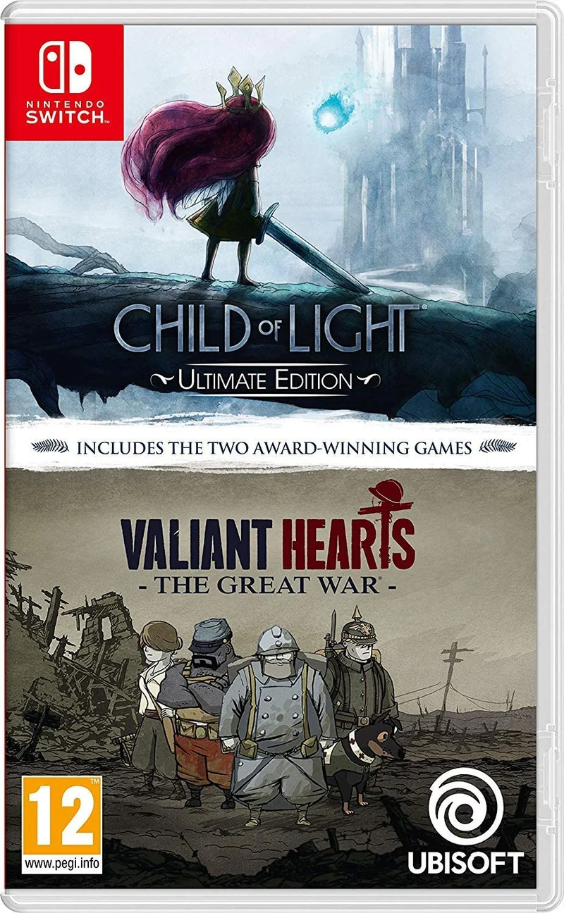 CHILD OF LIGHT ULTIMATE EDITION + VALIANT HEARTS THE GREAT WAR NINTENDO SWITCH