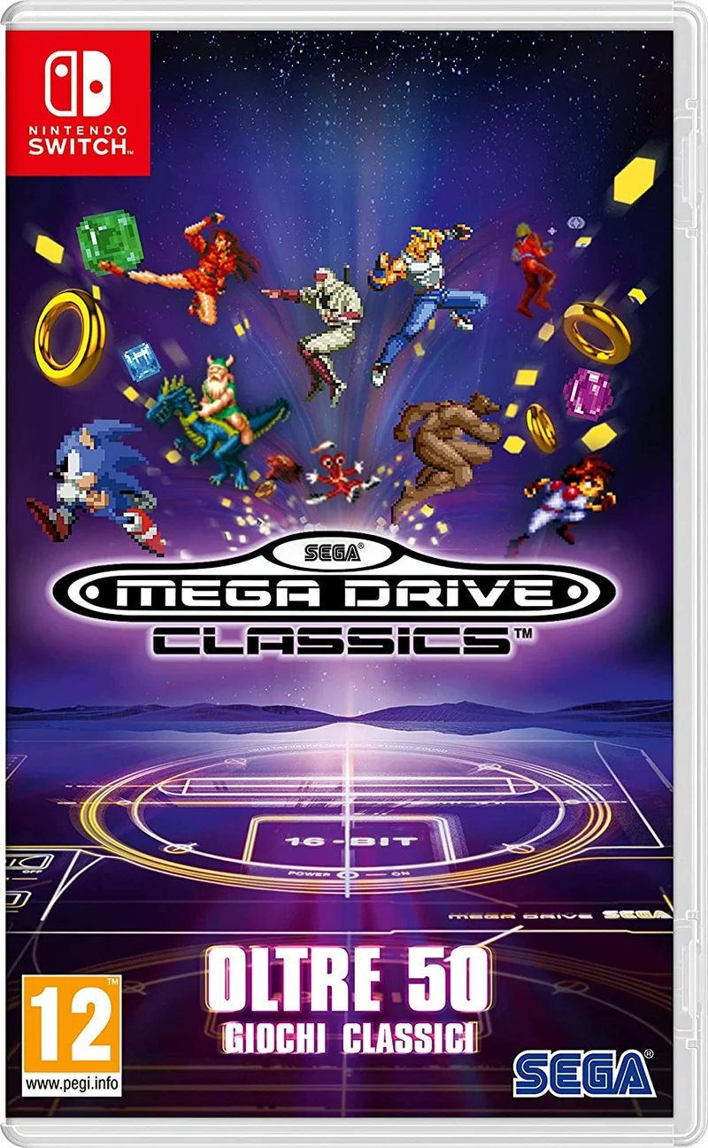 SEGA MEGADRIVE CLASSIC NINTENDO SWITCH EDIZIONE REGNO UNITO
