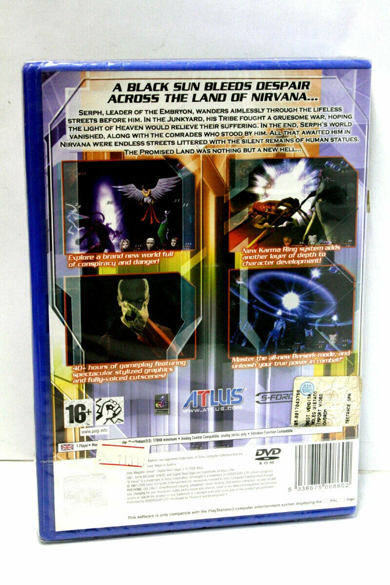 SHIN MEGAMI TENSEI DIGITAL DEVIL SAGA 2 PLAYSTATION 2 EDIZIONE REGNO UNITO