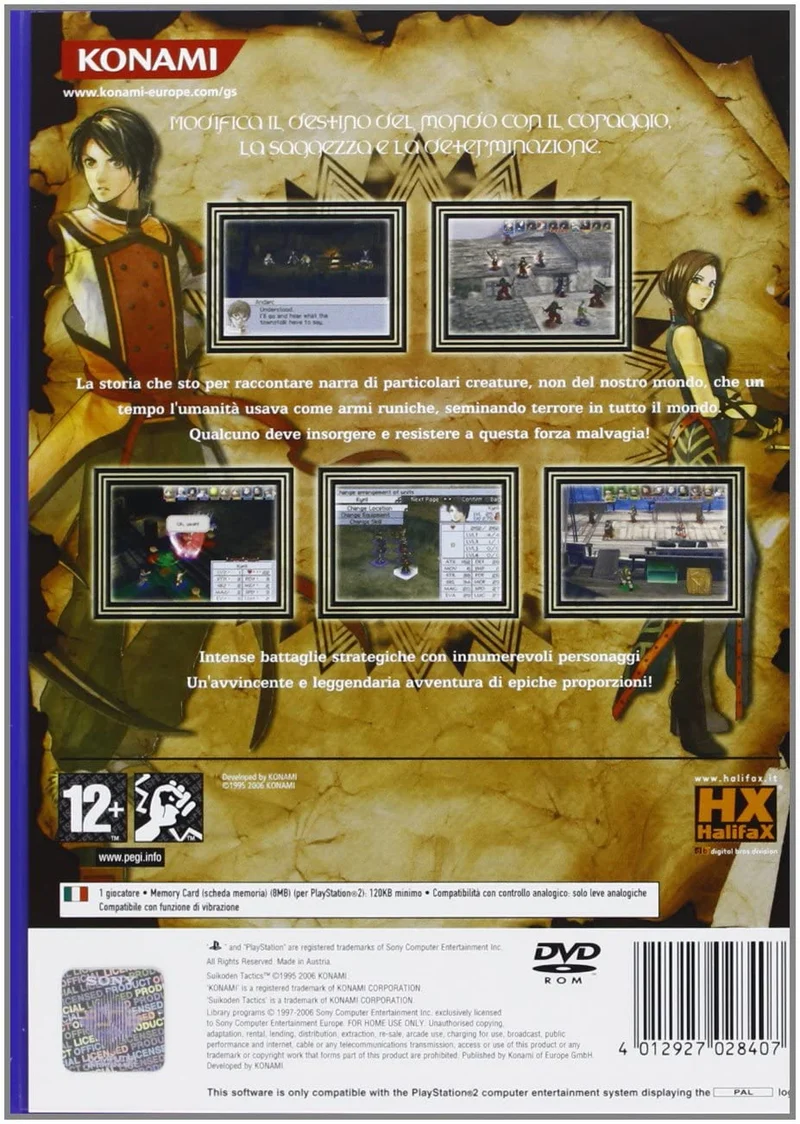 SUIKODEN TACTICS PLAYSTATION 2 EDIZIONE ITALIANA