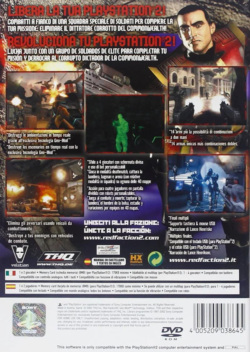 RED FACTION 2 PLAYSTATION 2 EDIZIONE ITALIANA