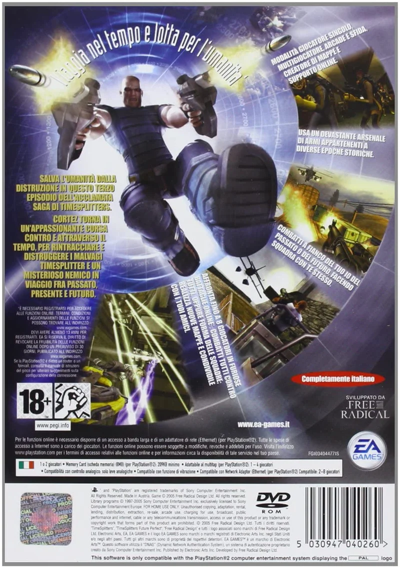 TIME SPLITTERS FUTURE PERFECT PLAYSTATION2 EDIZIONE ITALIANA