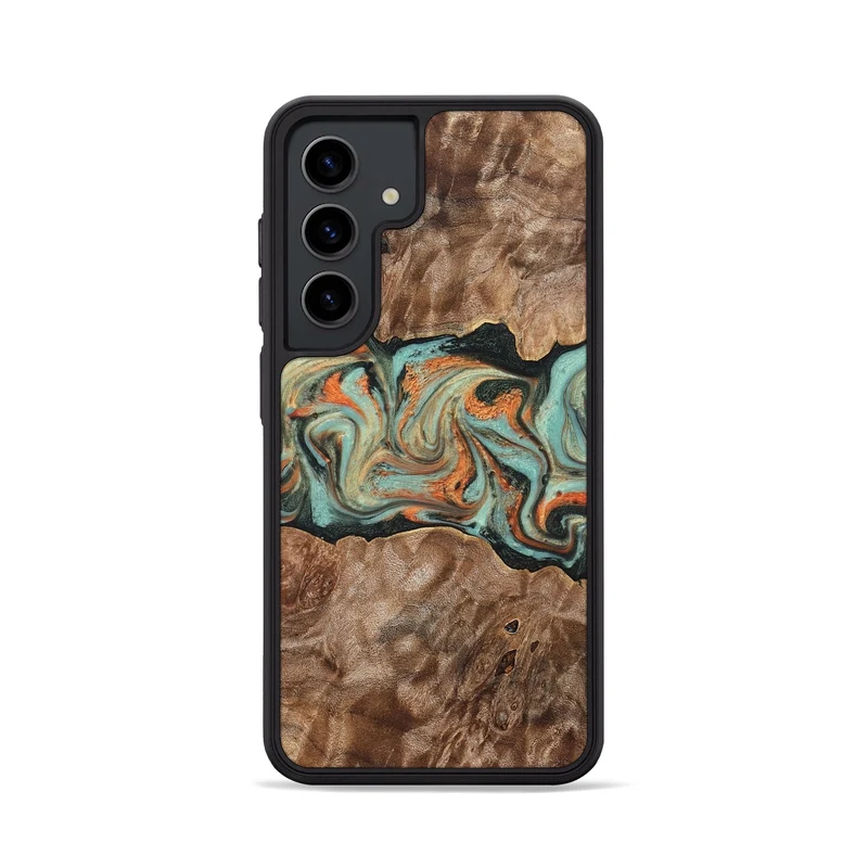 Galaxy S24 Wood Phone Case - Brandyn (Green, 829395)
