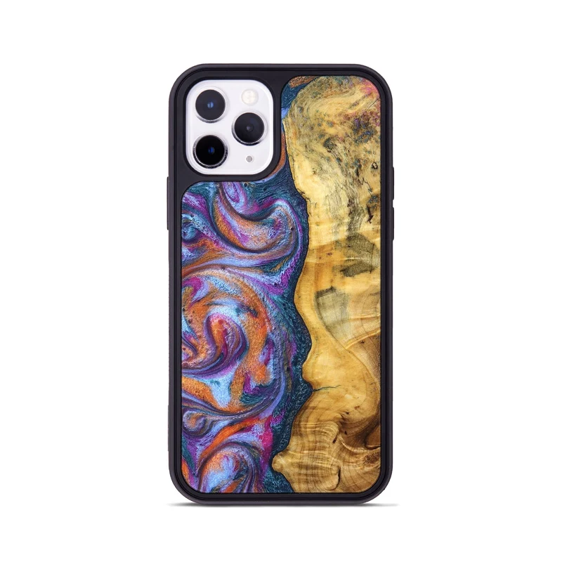 iPhone 11 Pro Wood Phone Case - Tiara (Blue, 829402)