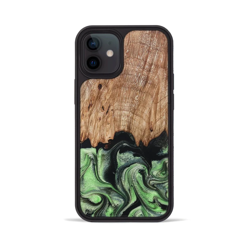iPhone 12 Wood Phone Case - Maximus (Green, 829389)