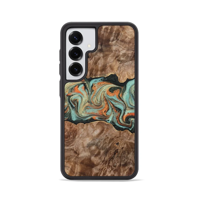 Galaxy S25 Wood Phone Case - Brandyn (Green, 829395)