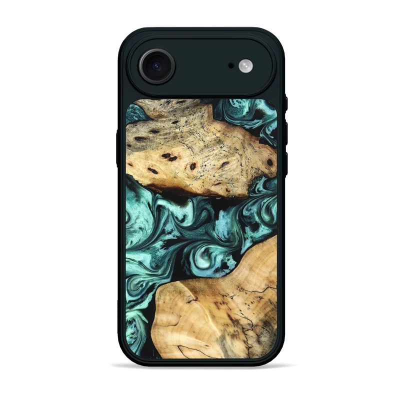 iPhone 17 Air Wood Phone Case - Kasey (Green, 829390)