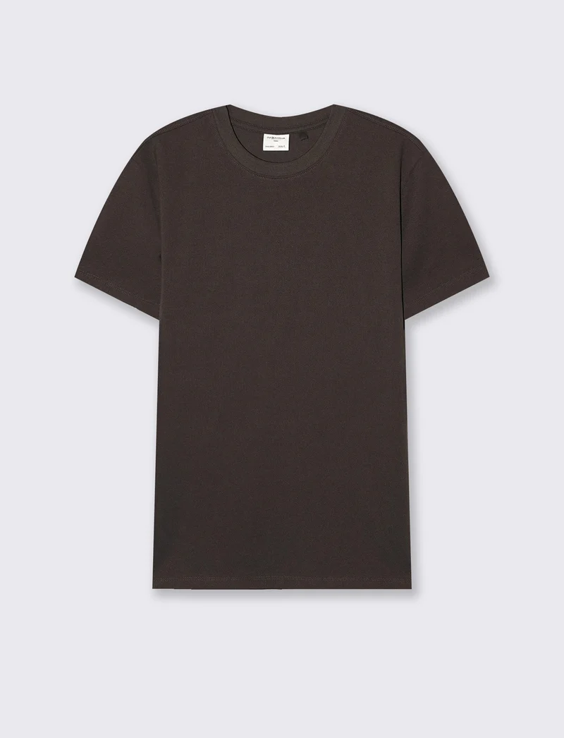 T-SHIRT IN PIQUET PREMIUM - Moro