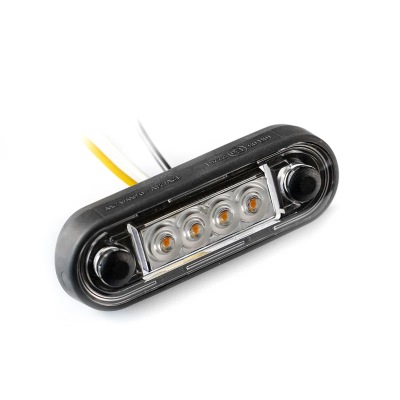 Indicatore luminoso a LED Fristom FT-073 BZ - Doppio colore ambra/bianco