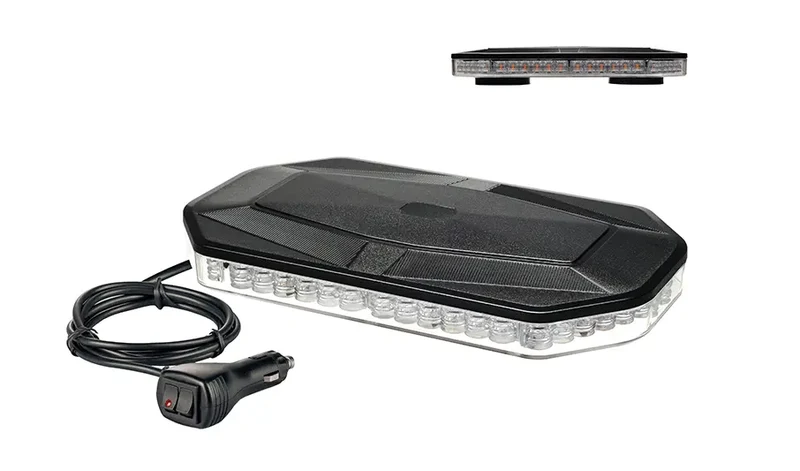 Mini barra luminosa magnetica a LED con cavo da 3 m e spina accendisigari / 290 mm